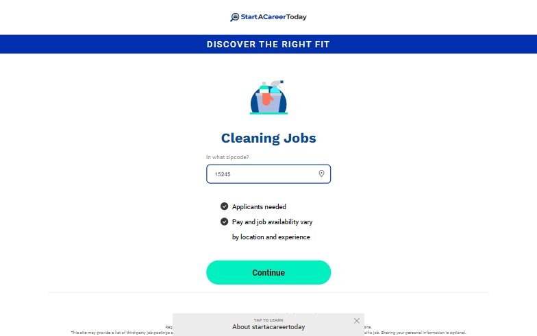 Cleaning positions now hiring in your area 
